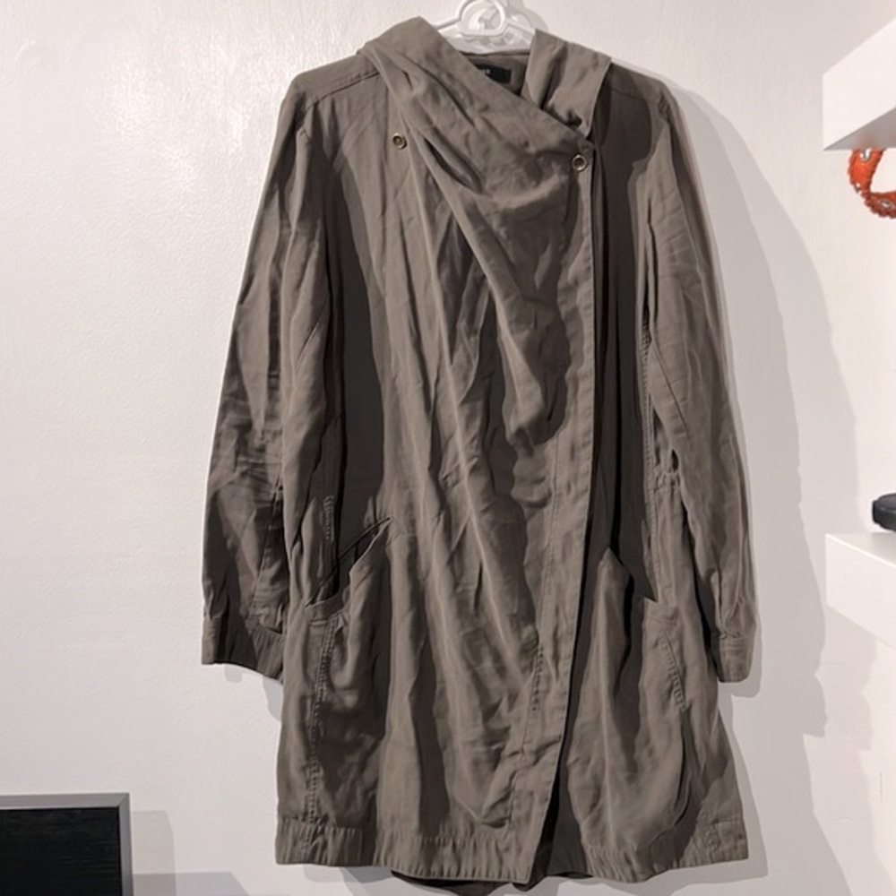 Olive green anorak jacket